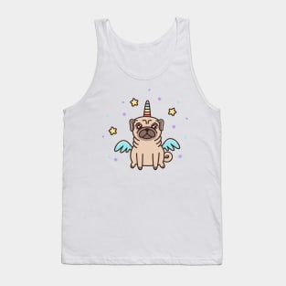 Pug dog - unicorn Tank Top